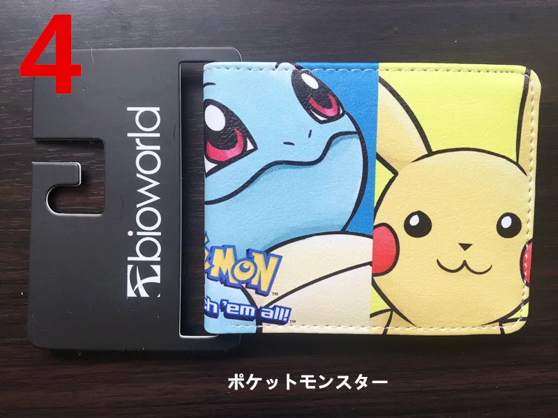 Leather Wallet Men - Hot Kawaii Pikachus Series Wallet PU