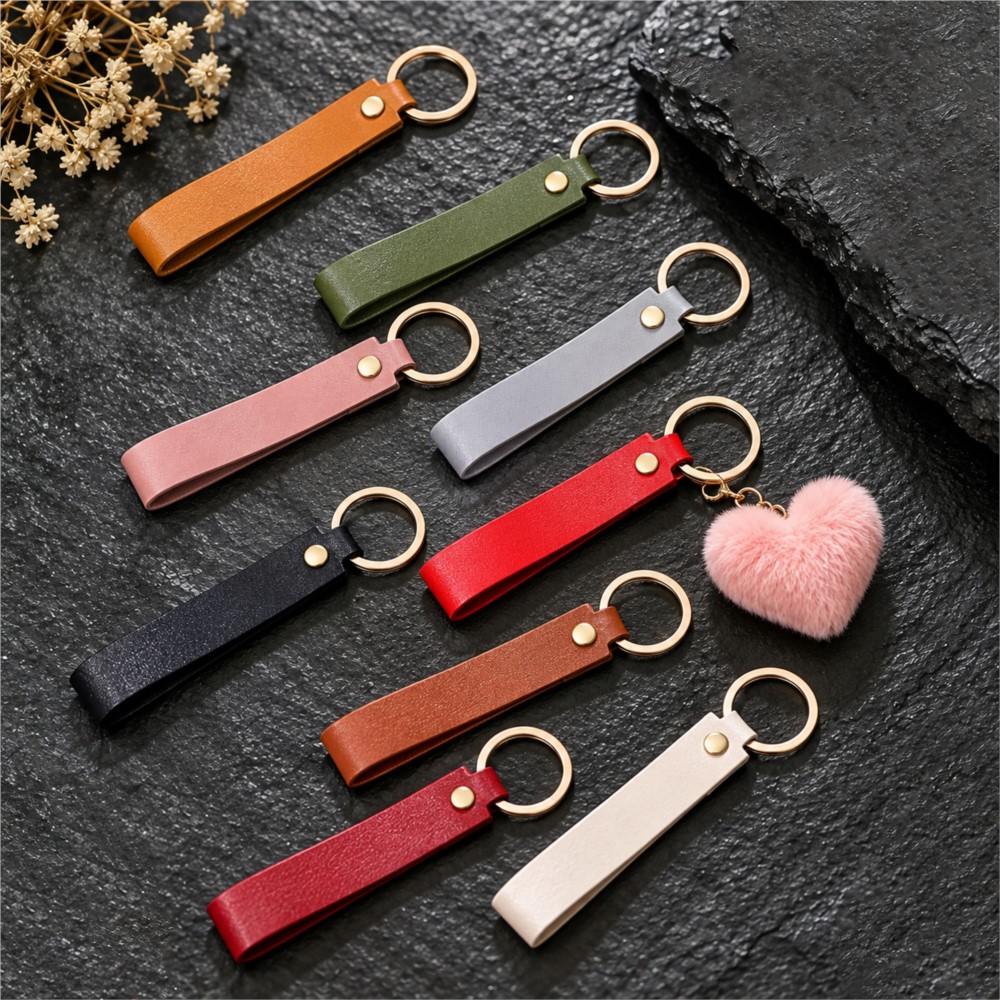 1/5pcs PU Leather Keychain Gif - огляд і ціна Leather Wallet Men