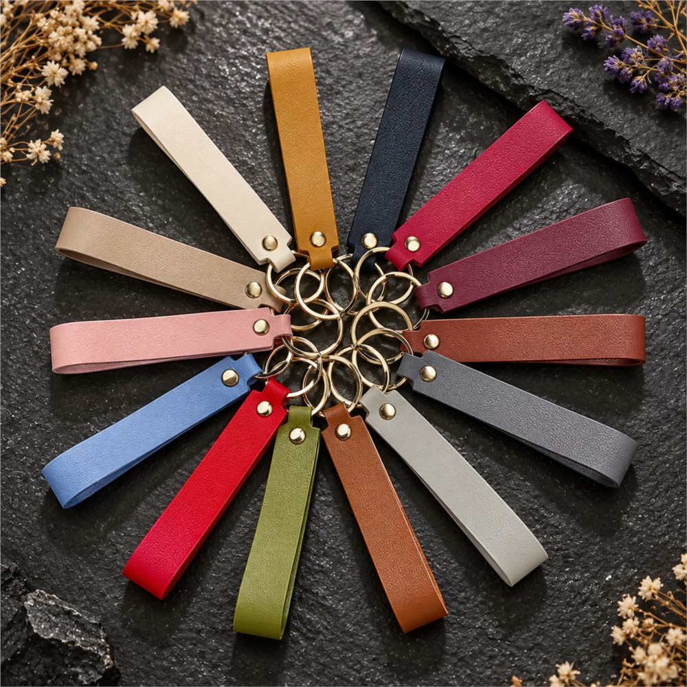 1/5pcs PU Leather Keychain Gif - огляд і ціна Leather Wallet Men