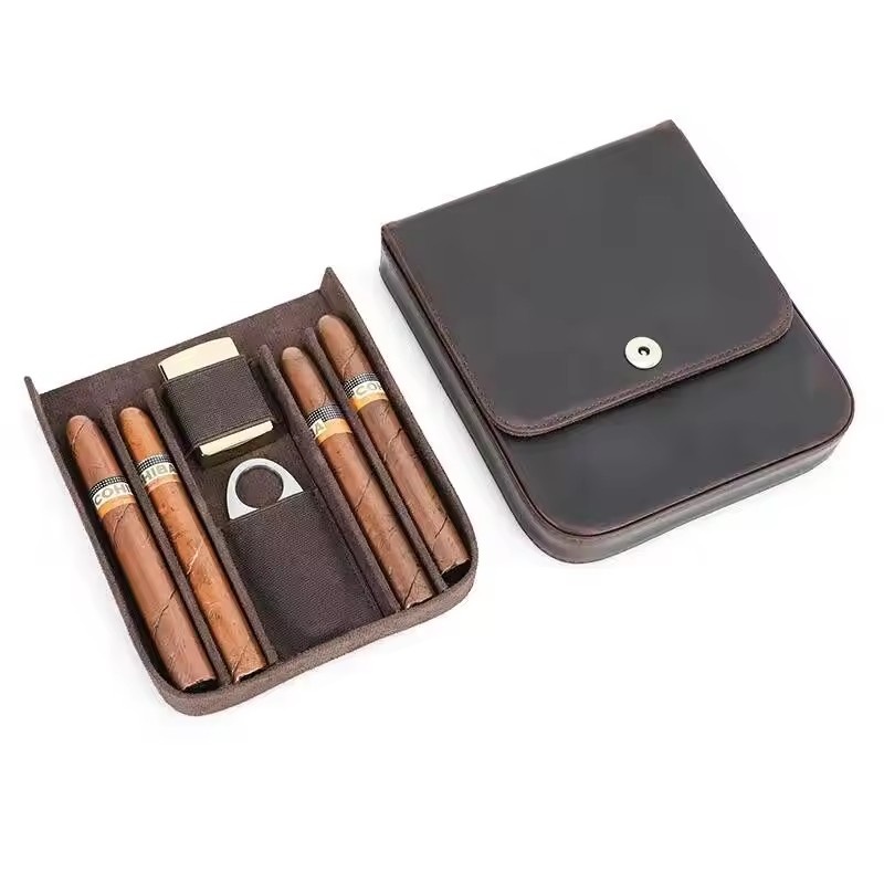 Portable Cigar Case Humidor Bo - огляд і ціна Premium Cigar Case