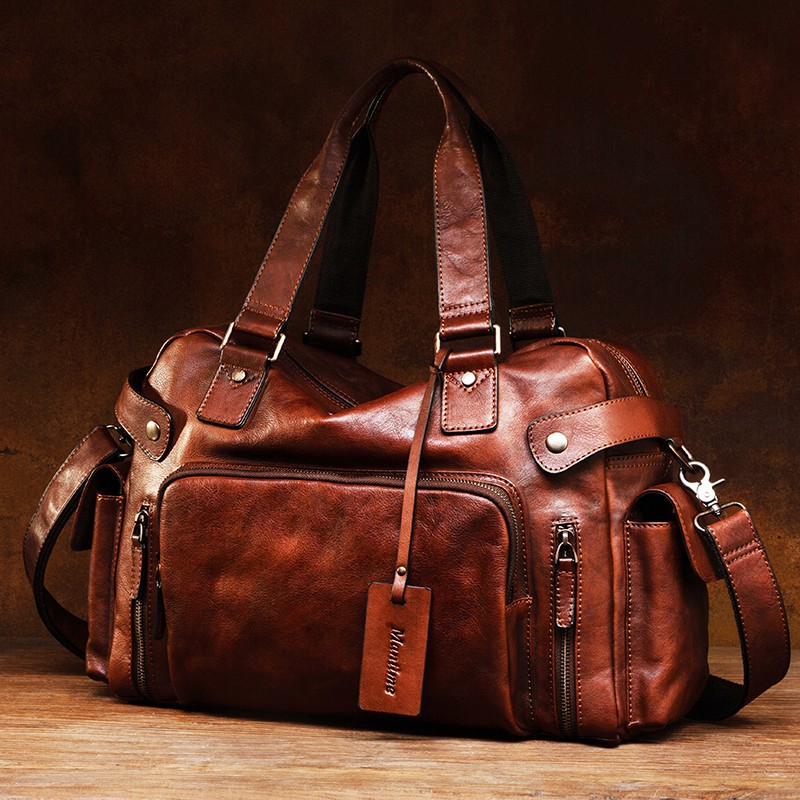 Vintage vegetable tanned leath - огляд і ціна Travel Luggage Set