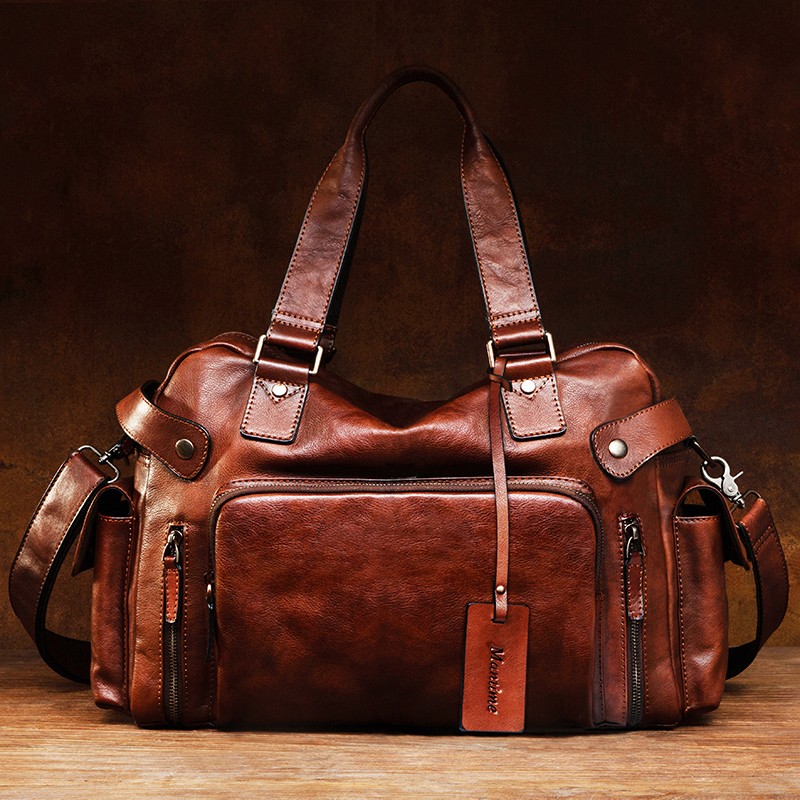 Vintage vegetable tanned leath - огляд і ціна Travel Luggage Set