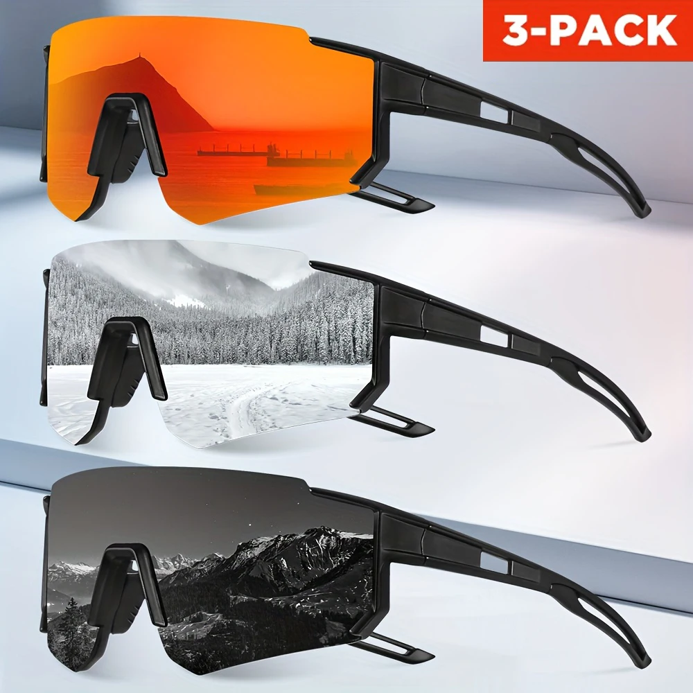 1/3PCS Oversize Outdoor Cyclin - огляд і ціна Sunglasses Uv400