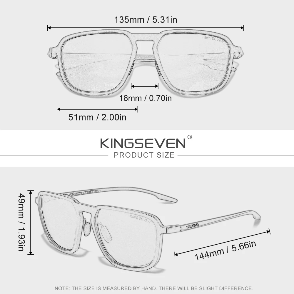 KINGSEVEN Men Women Polarized  - огляд і ціна Sunglasses Uv400