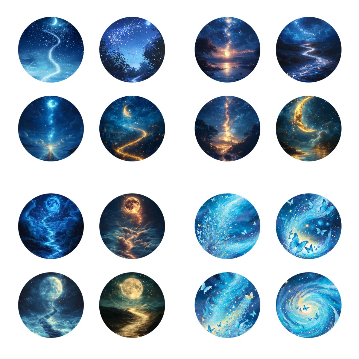 4-Piece Set of Colorful Starry - огляд і ціна Marble Coaster Set