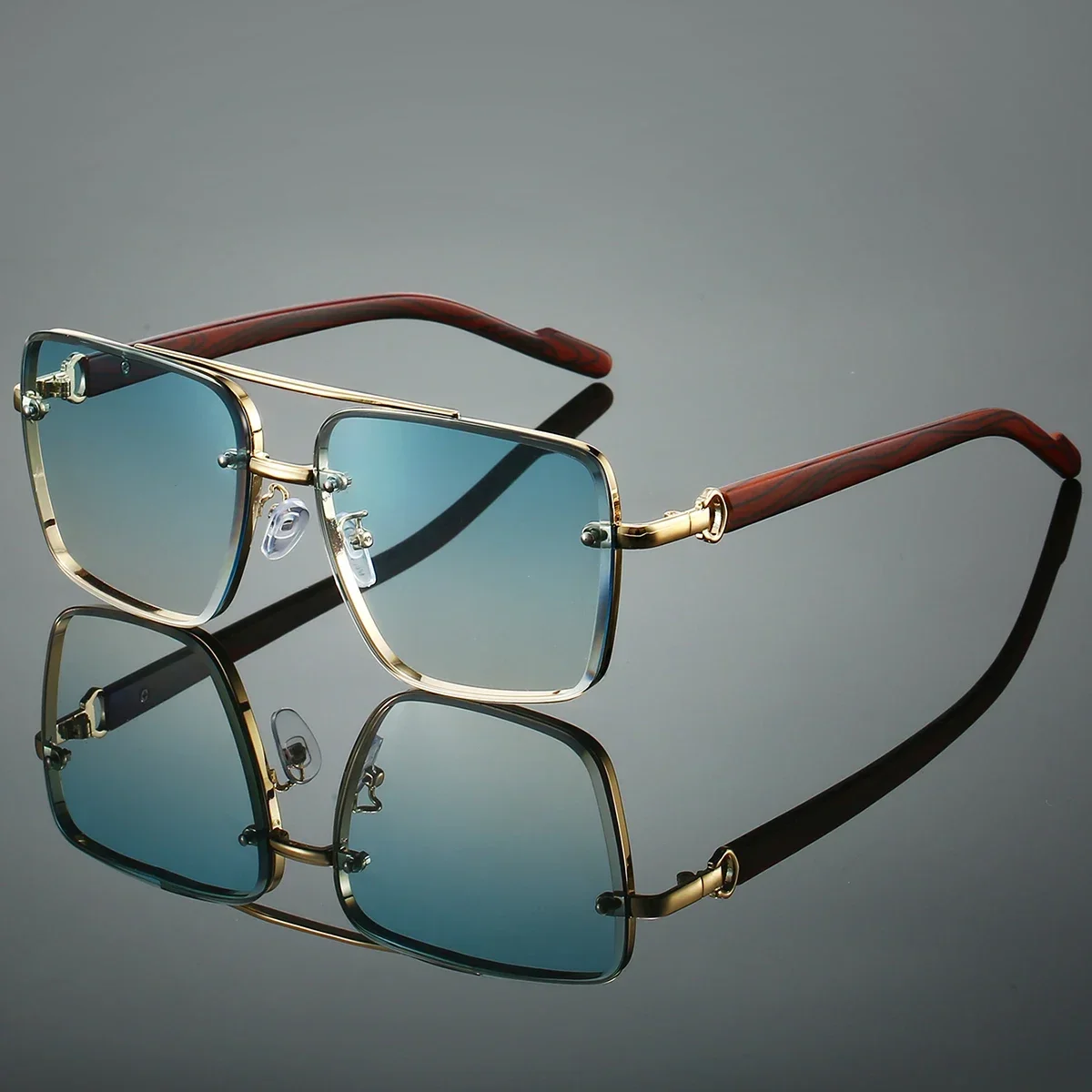 Fashion Retro Square Metal Sun - огляд і ціна Designer Sunglasses