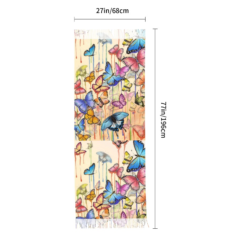 Retro Butterfly Winter Cashmer - огляд і ціна Cashmere Scarf