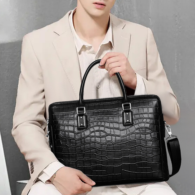 New Genuine Leather Men's Brie - огляд і ціна Leather Briefcase