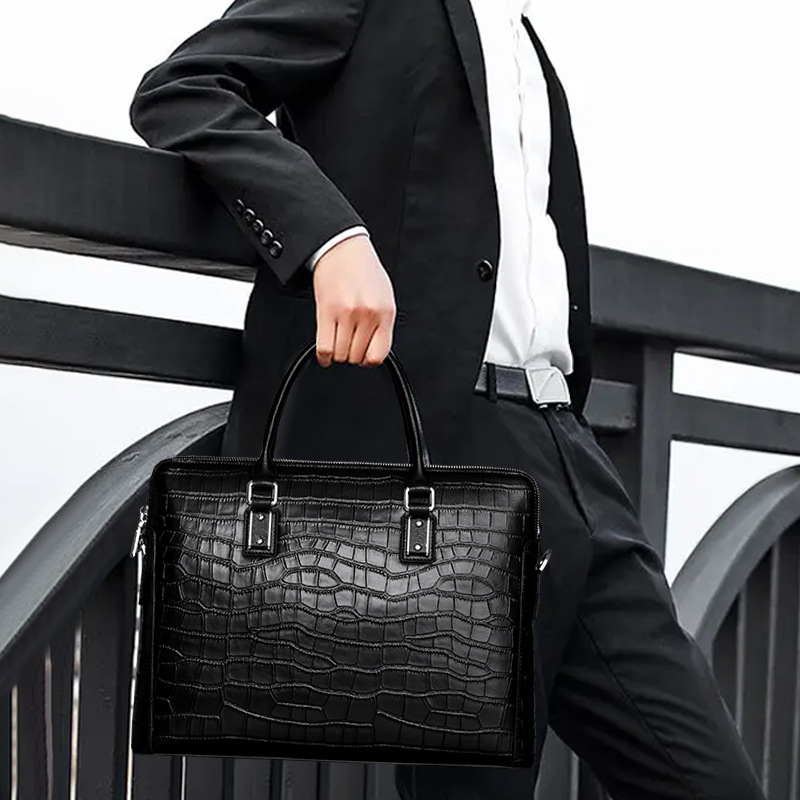 New Genuine Leather Men's Brie - огляд і ціна Leather Briefcase