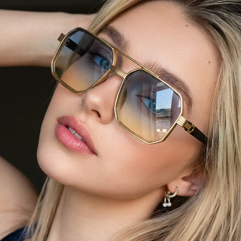 New Fashion Double Beam Polygo - огляд і ціна Sunglasses Uv400