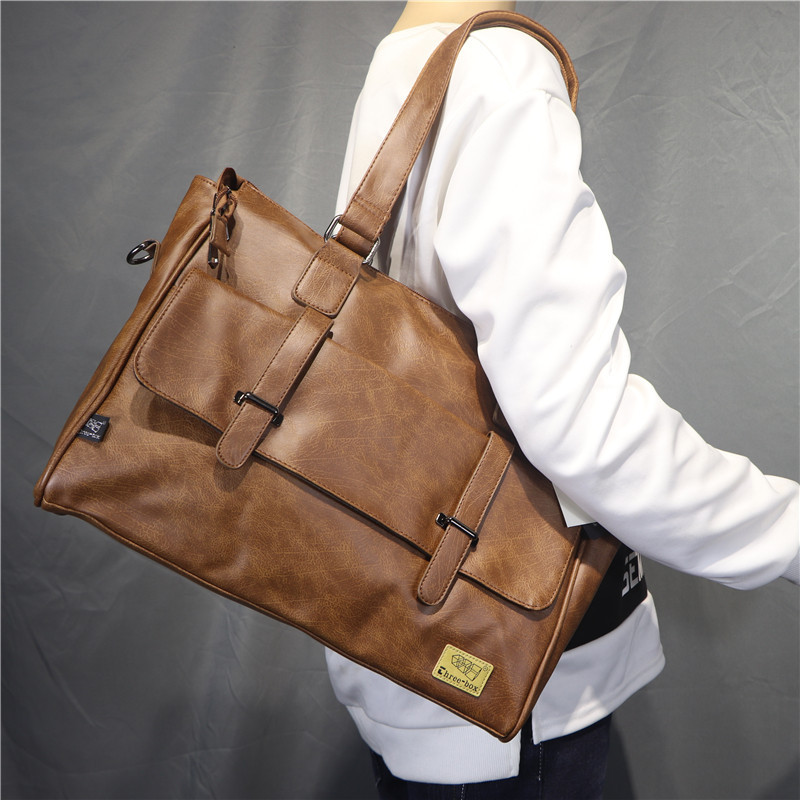 Korean Fashion Designer Leathe - огляд і ціна Leather Briefcase